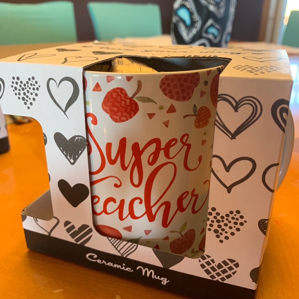 Love Your Mug Super Teacher ceramic mug. New